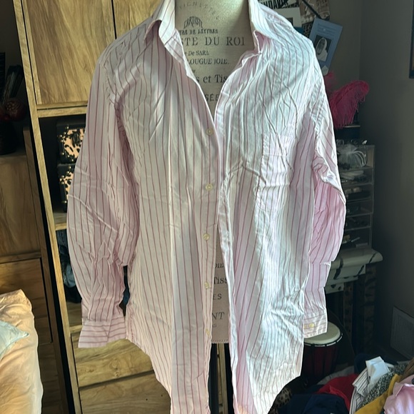 Alfani Other - Pink Striped Alfani Dress Shirt - Medium